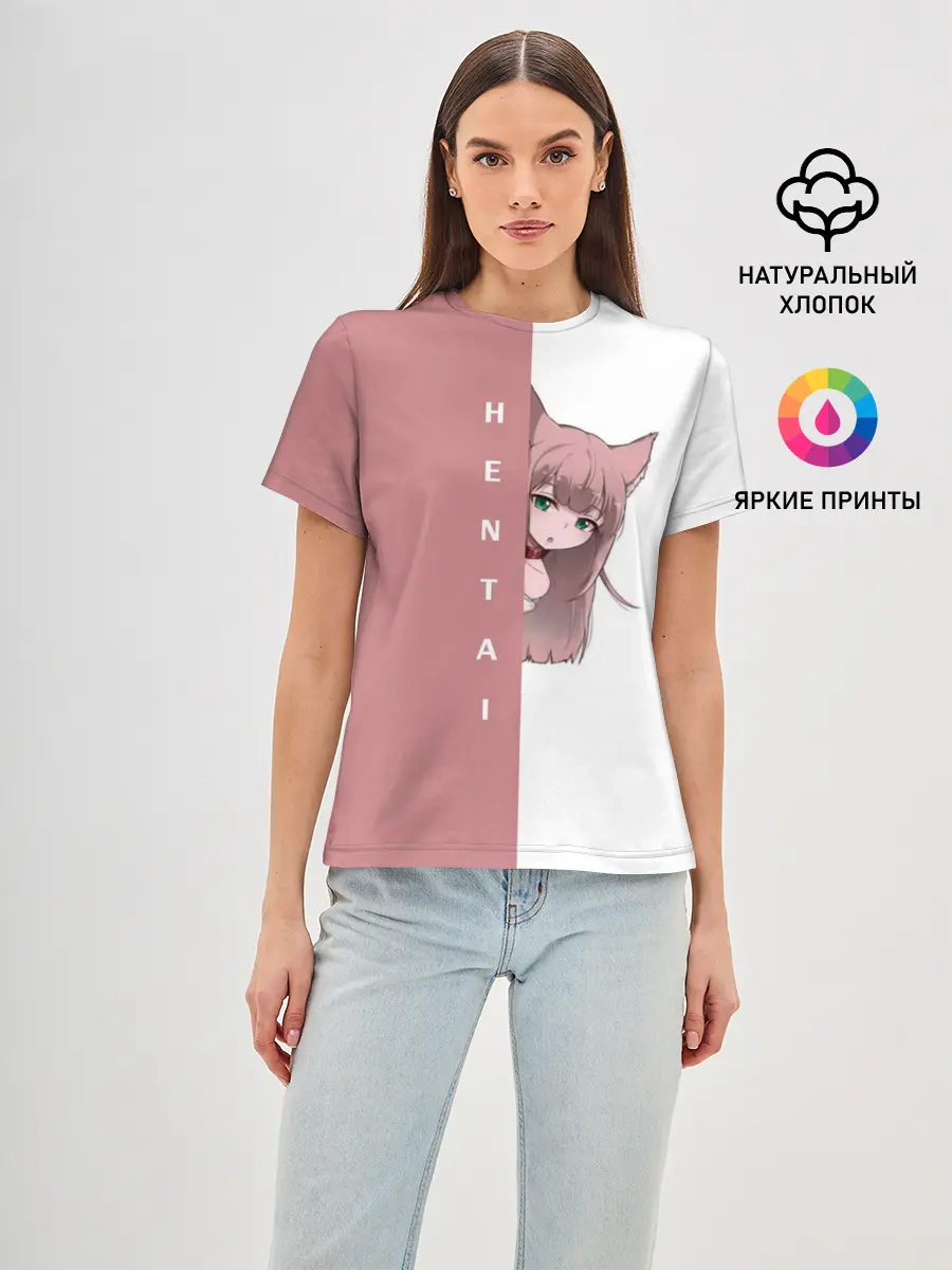 Женская базовая футболка / Японская анимация