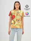 Женская базовая футболка / Applejack pattern