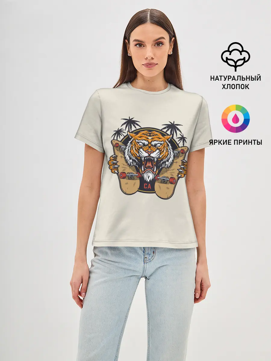 Женская базовая футболка / Скейтер