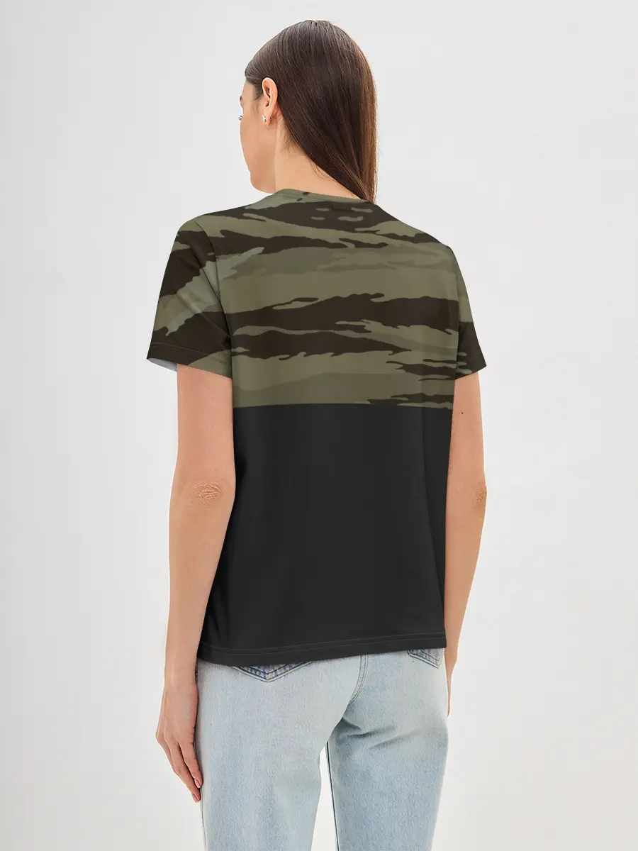 Женская базовая футболка / Камуфляж ВС РФ