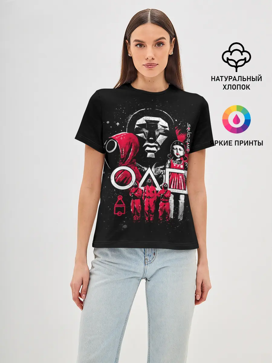 Женская базовая футболка / Игра в кальмара