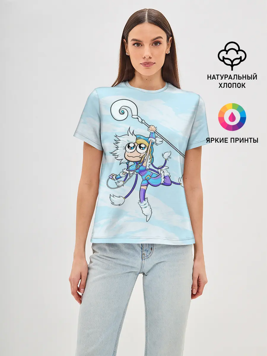 Женская базовая футболка / Снежный танец | Dota 2