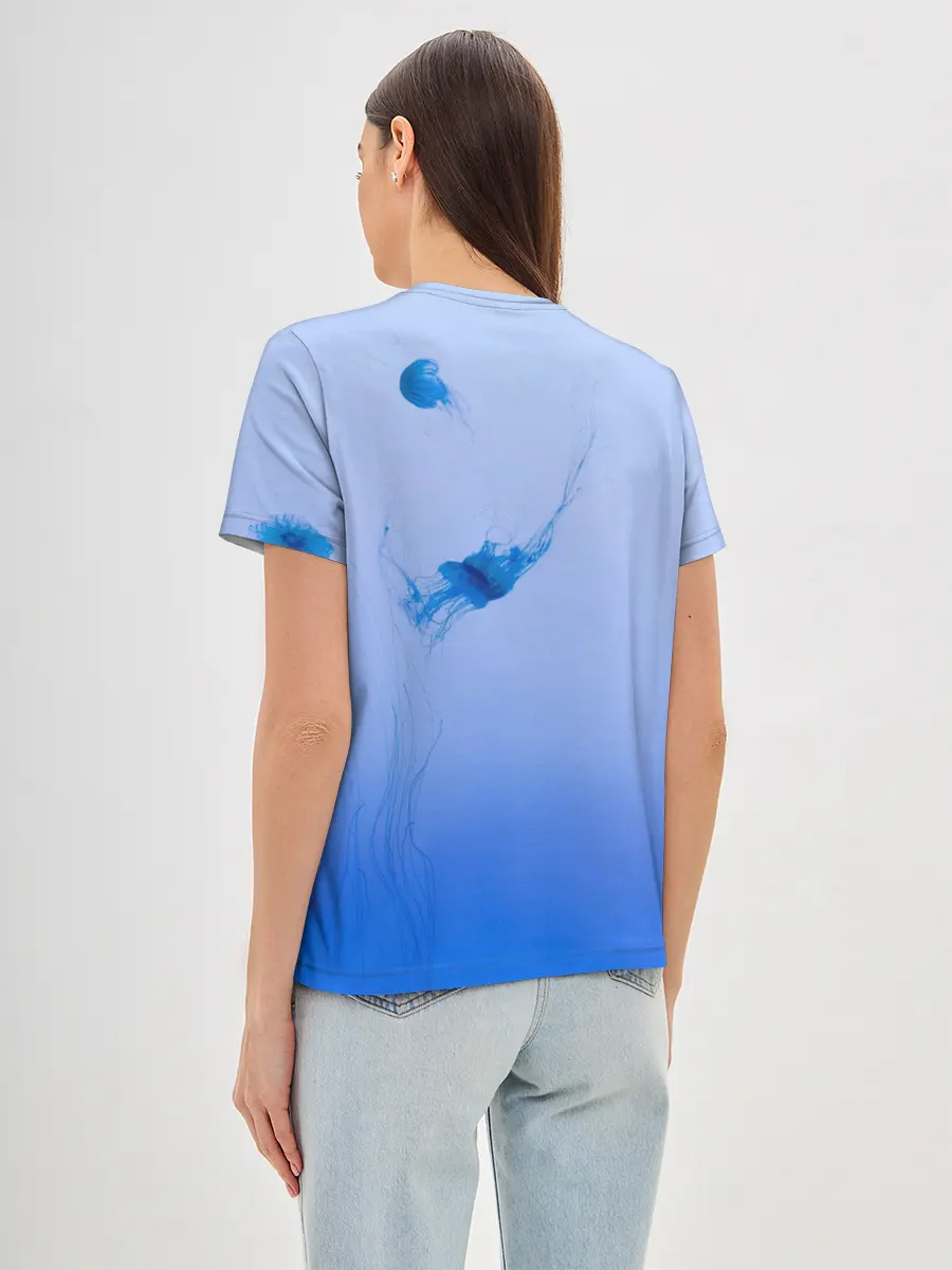 Женская базовая футболка / МЕДУЗЫ | ГРАДИЕНТ