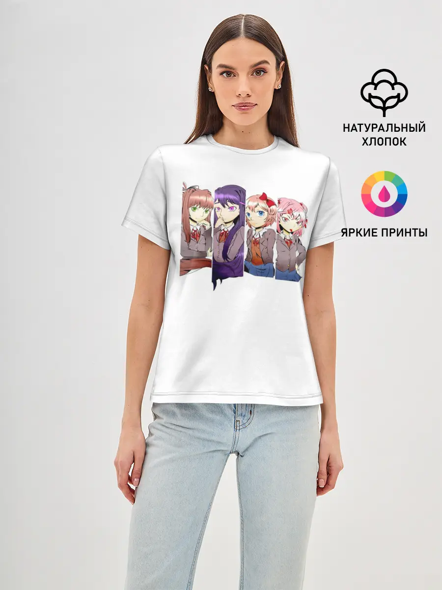 Женская базовая футболка / Doki Doki Literature Club