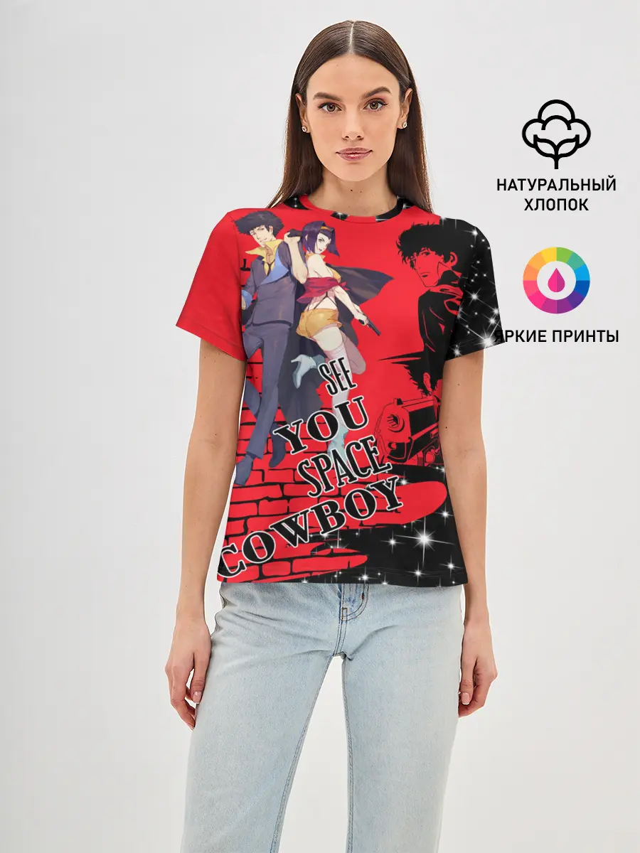 Женская базовая футболка / Cowboy Bebop art