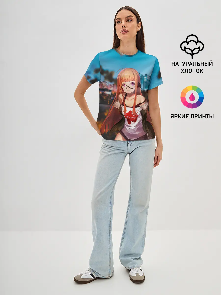 Женская базовая футболка / Футаба Сакура