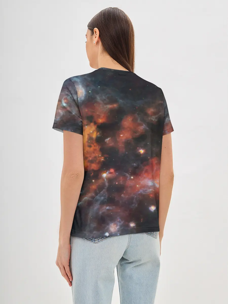 Женская базовая футболка / Гигантская Вселенная