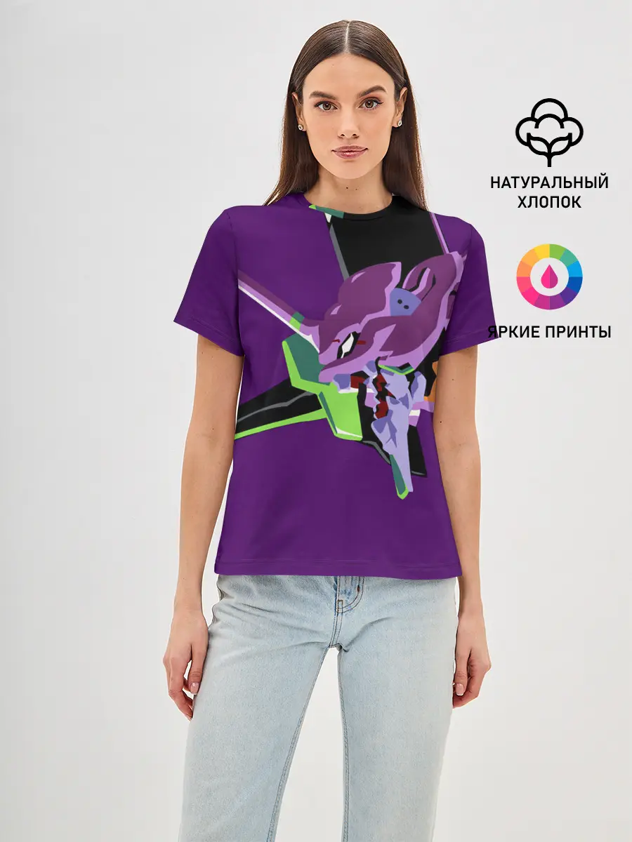 Женская базовая футболка / Евангилион