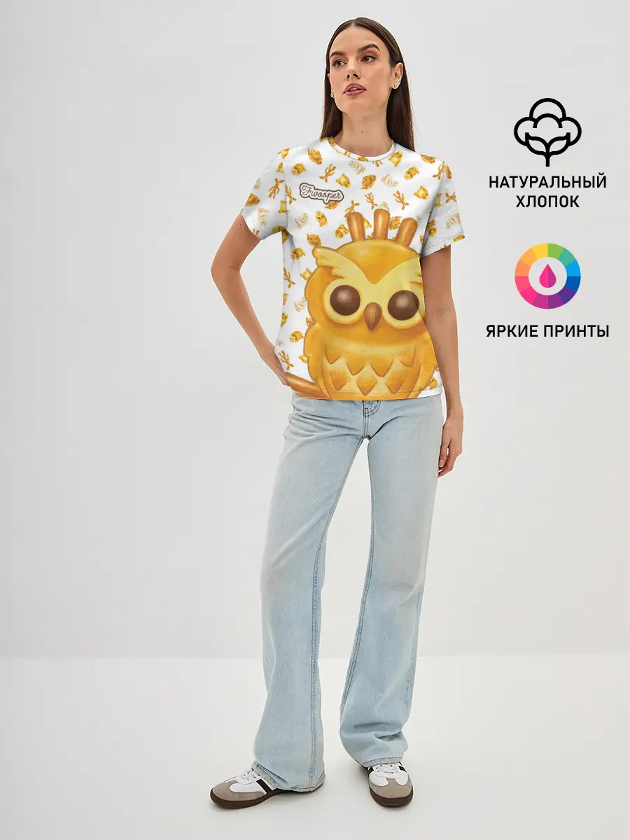 Женская базовая футболка / Fwooper Cookie