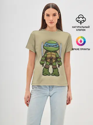 Женская базовая футболка / ЧЕРЕПАШКИ - НИНДЗЯ