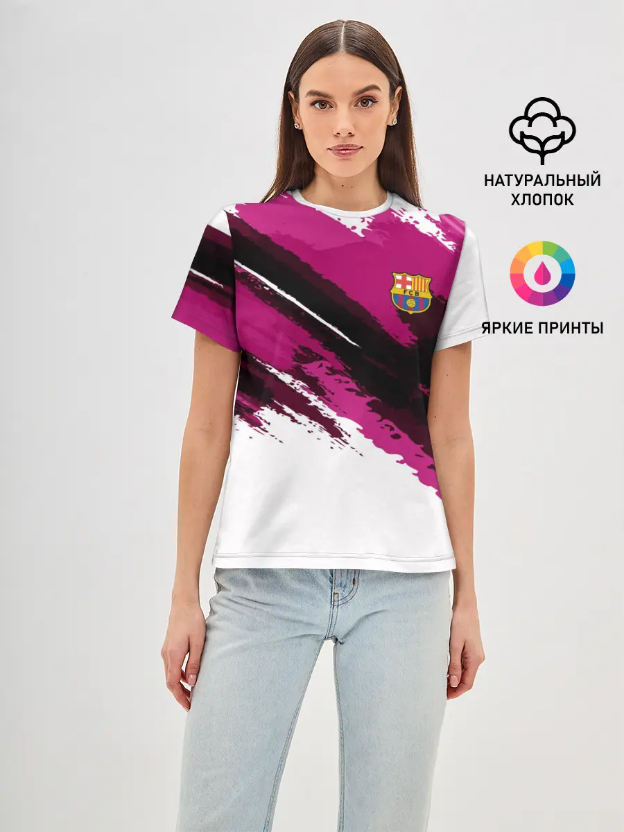 Женская базовая футболка / FC Barcelona Original 2018