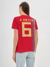 Женская базовая футболка / Iniesta home WC 2018
