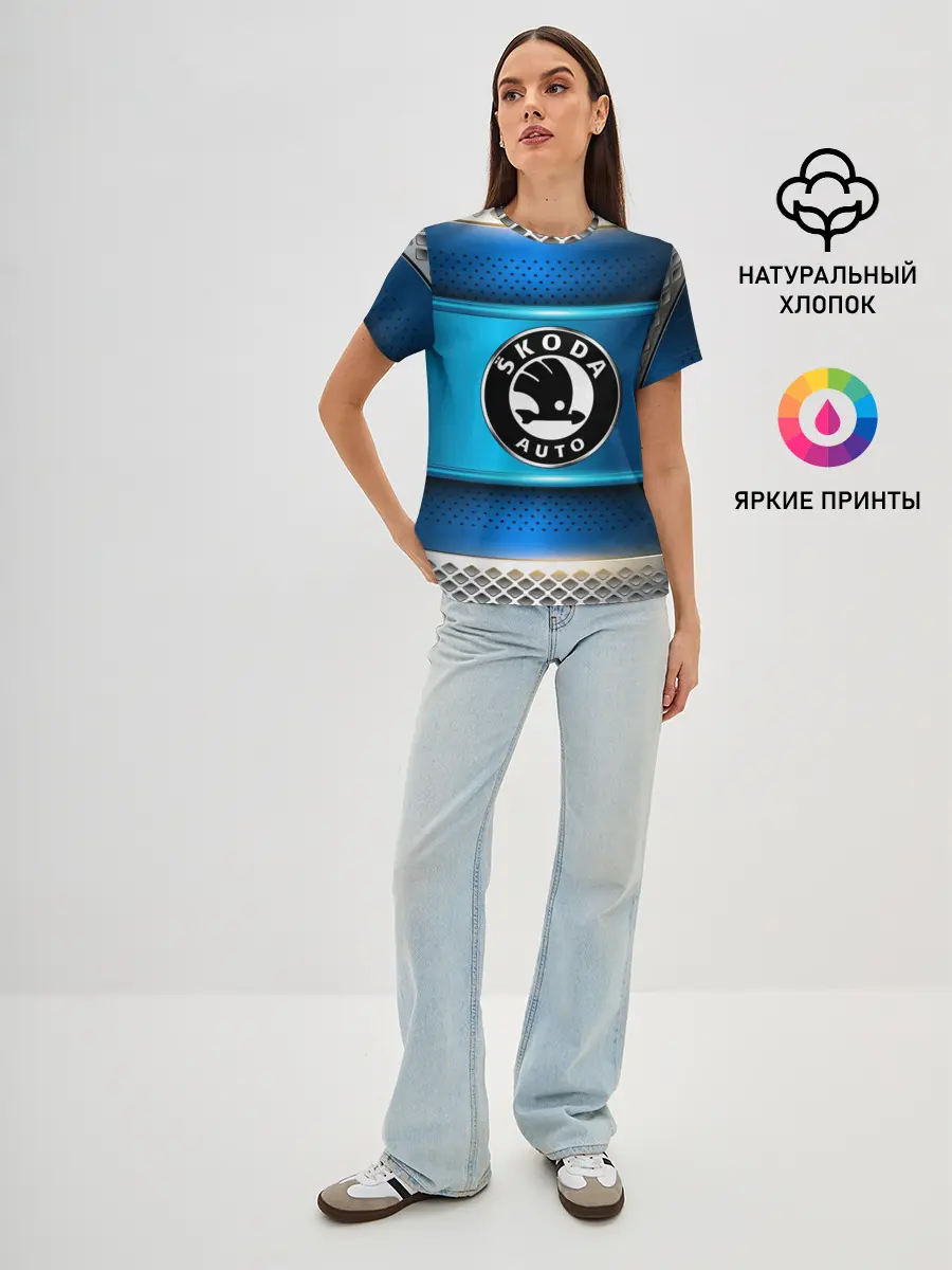 Женская базовая футболка / SKODA sport collection
