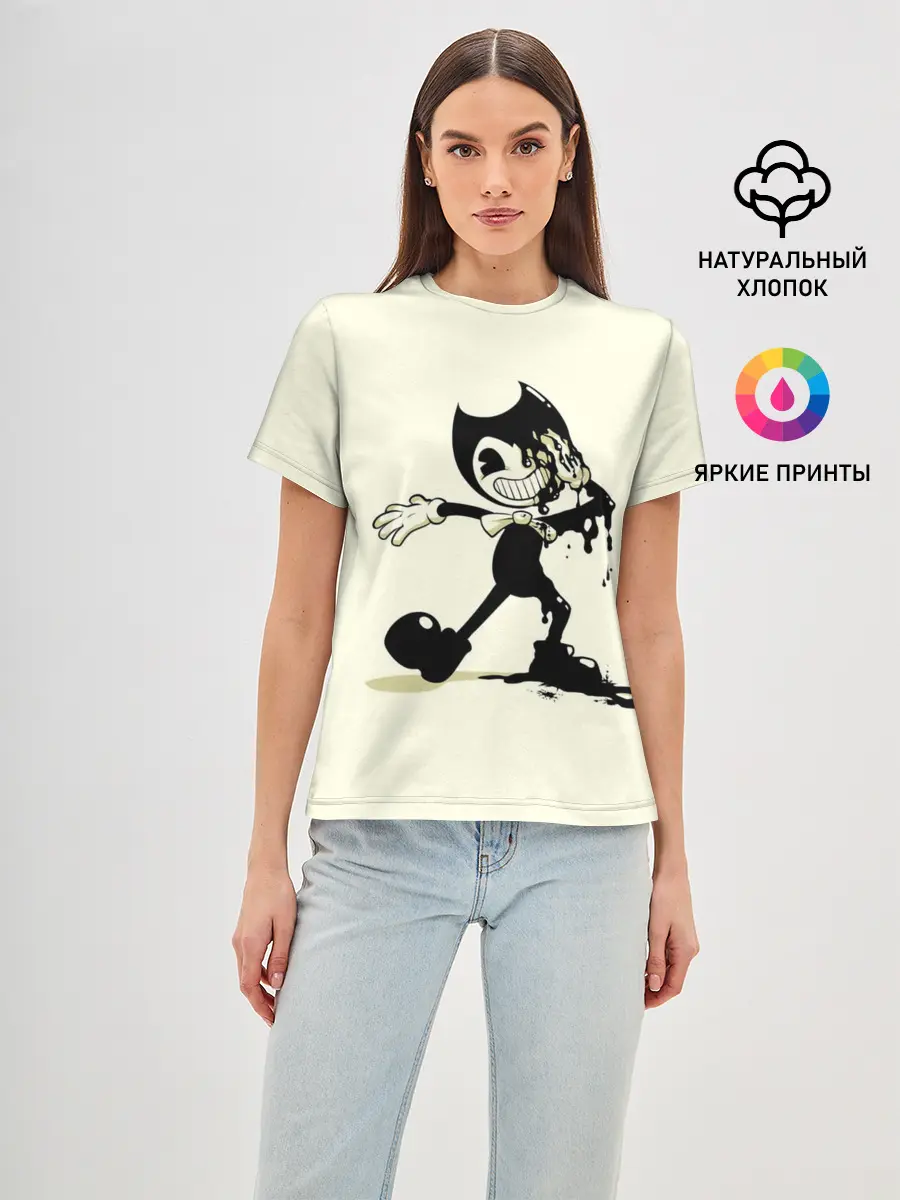 Женская базовая футболка / Bendy And The Ink Machine