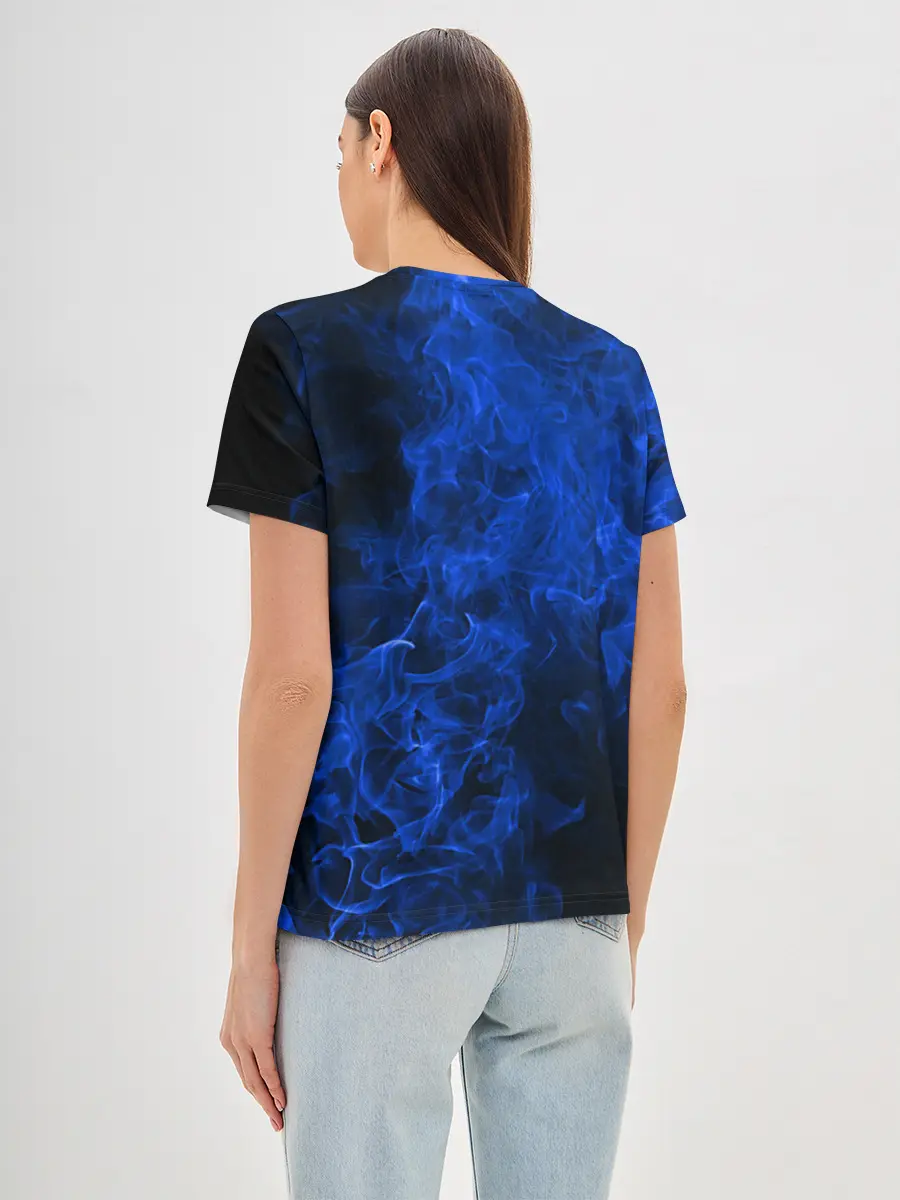 Женская базовая футболка / Blue Fire