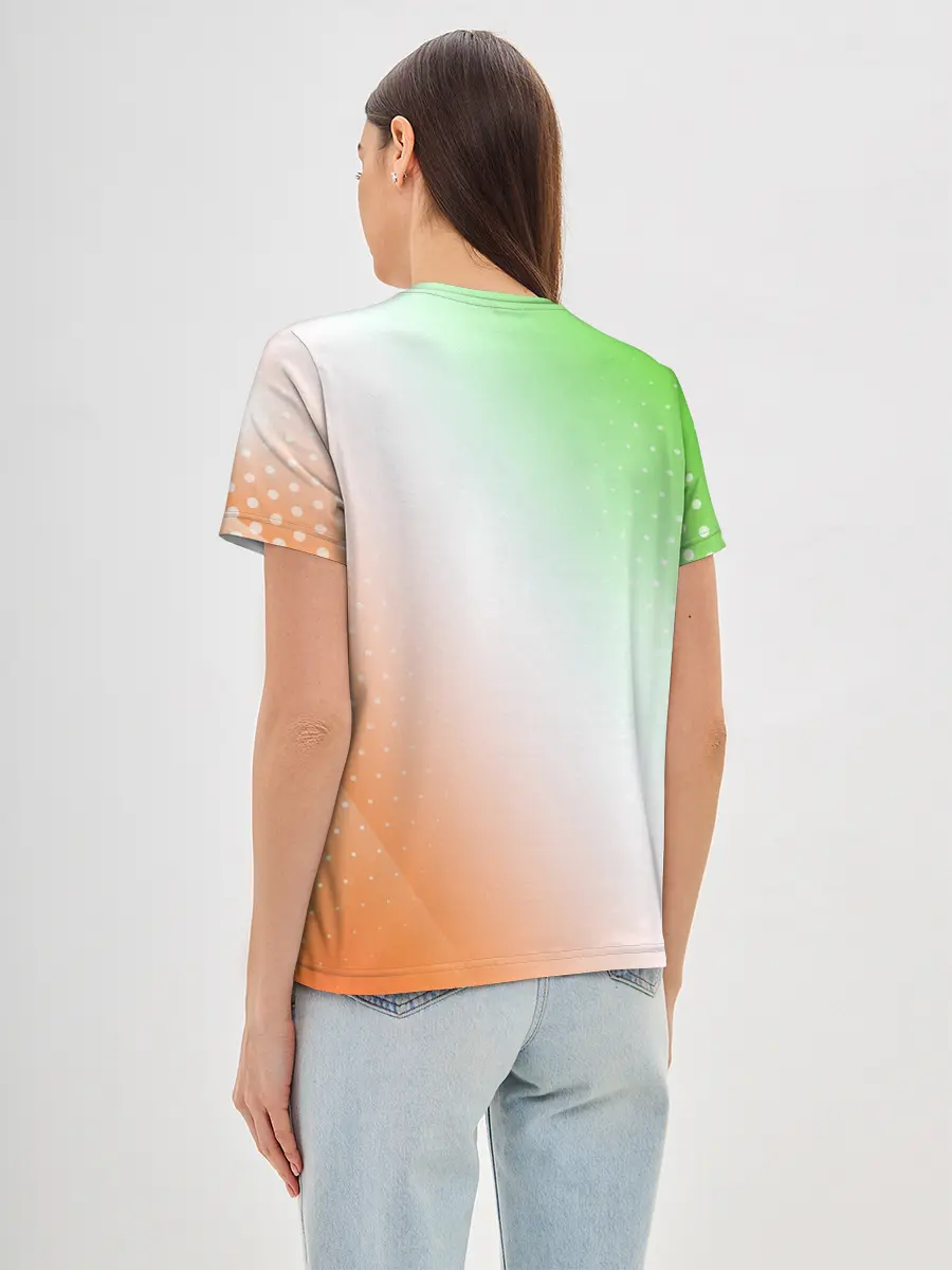 Женская базовая футболка / Поп Ит - Динозавр - Абстракция