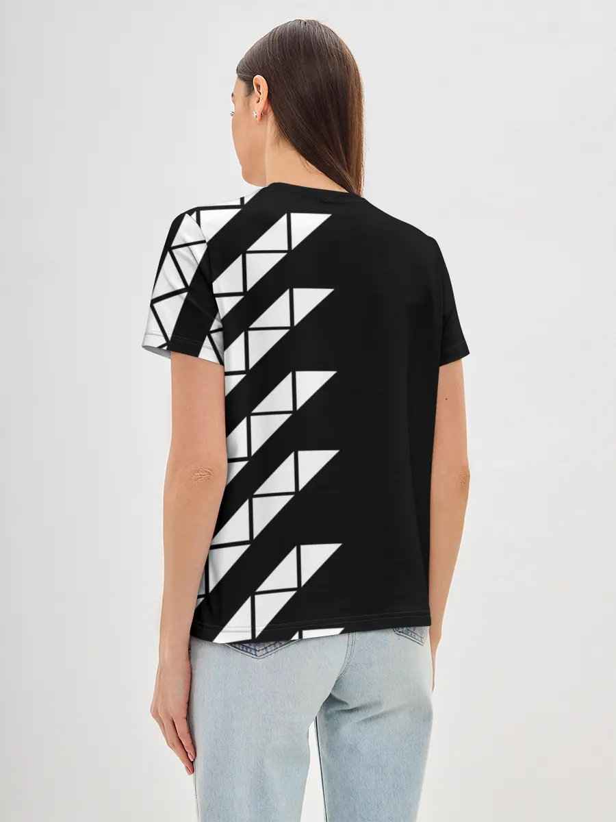 Женская базовая футболка / AVICII ГЕОМЕТРИЯ