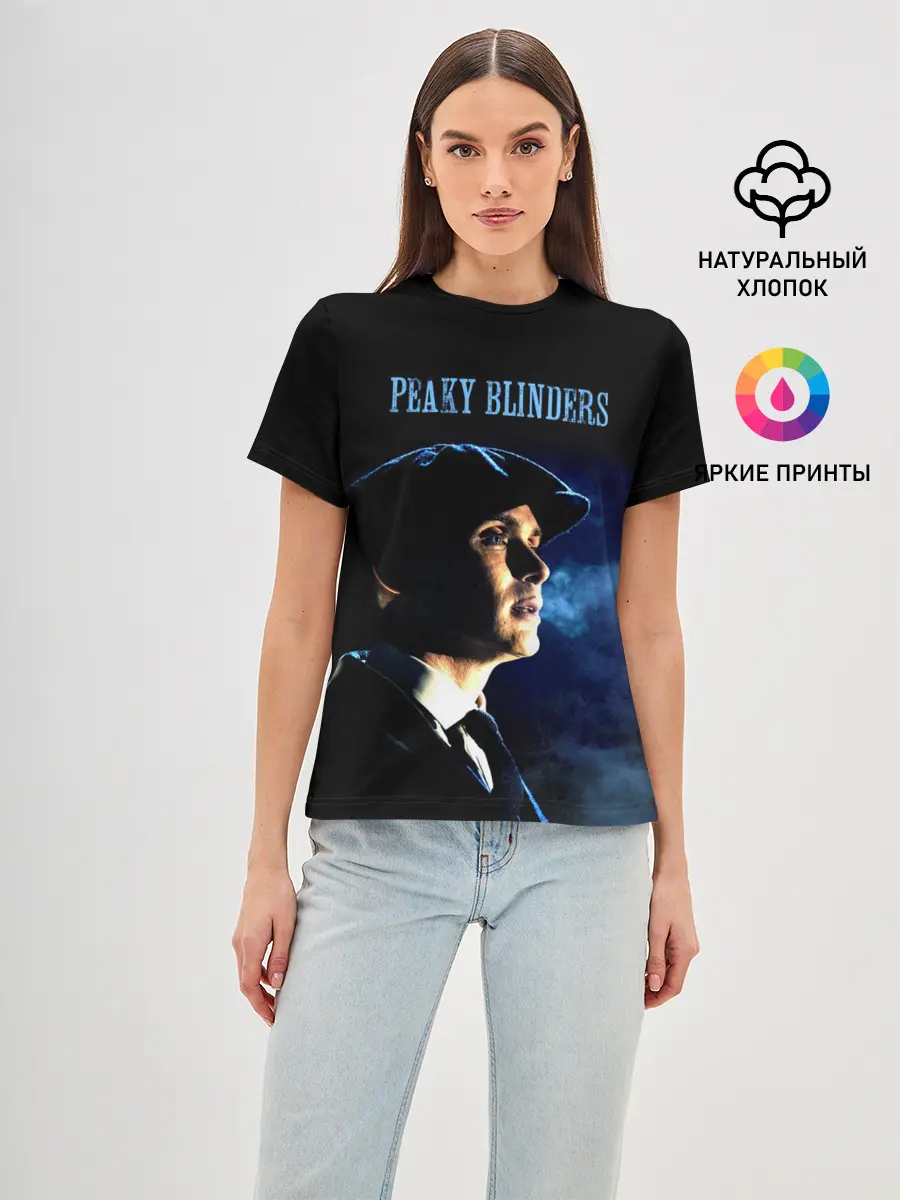 Женская базовая футболка / Острые козырьки