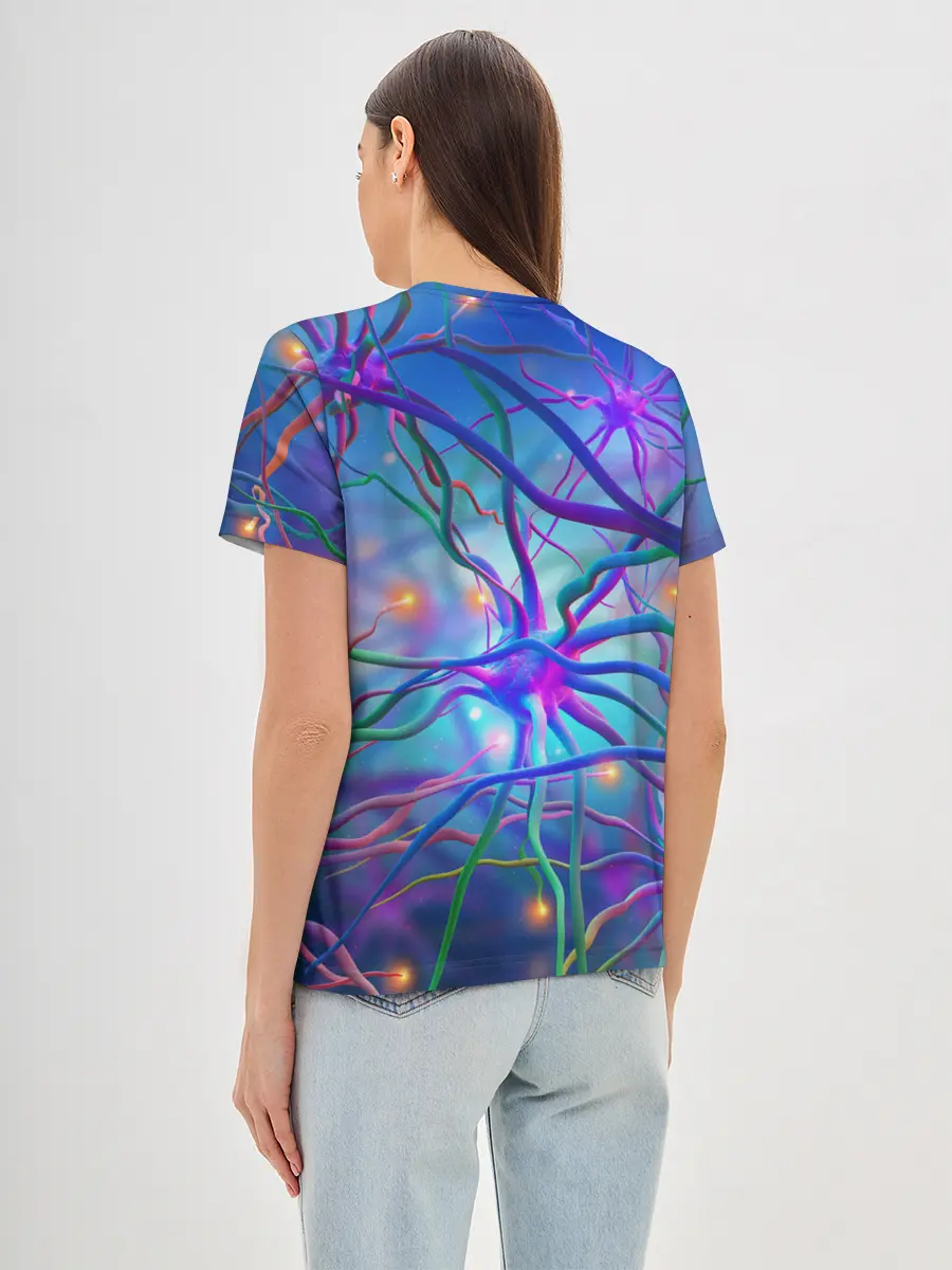 Женская базовая футболка / НЕРВНЫЕ ОКОНЧАНИЯ