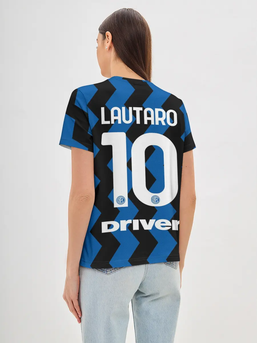 Женская базовая футболка / Лаутаро Мартинес 20/21 Интер