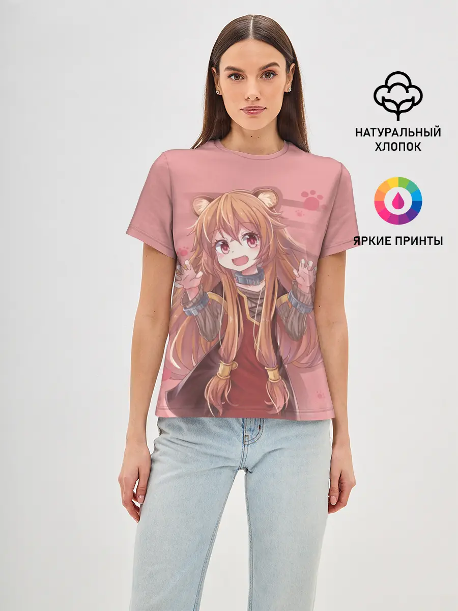 Женская базовая футболка / Raphtalia