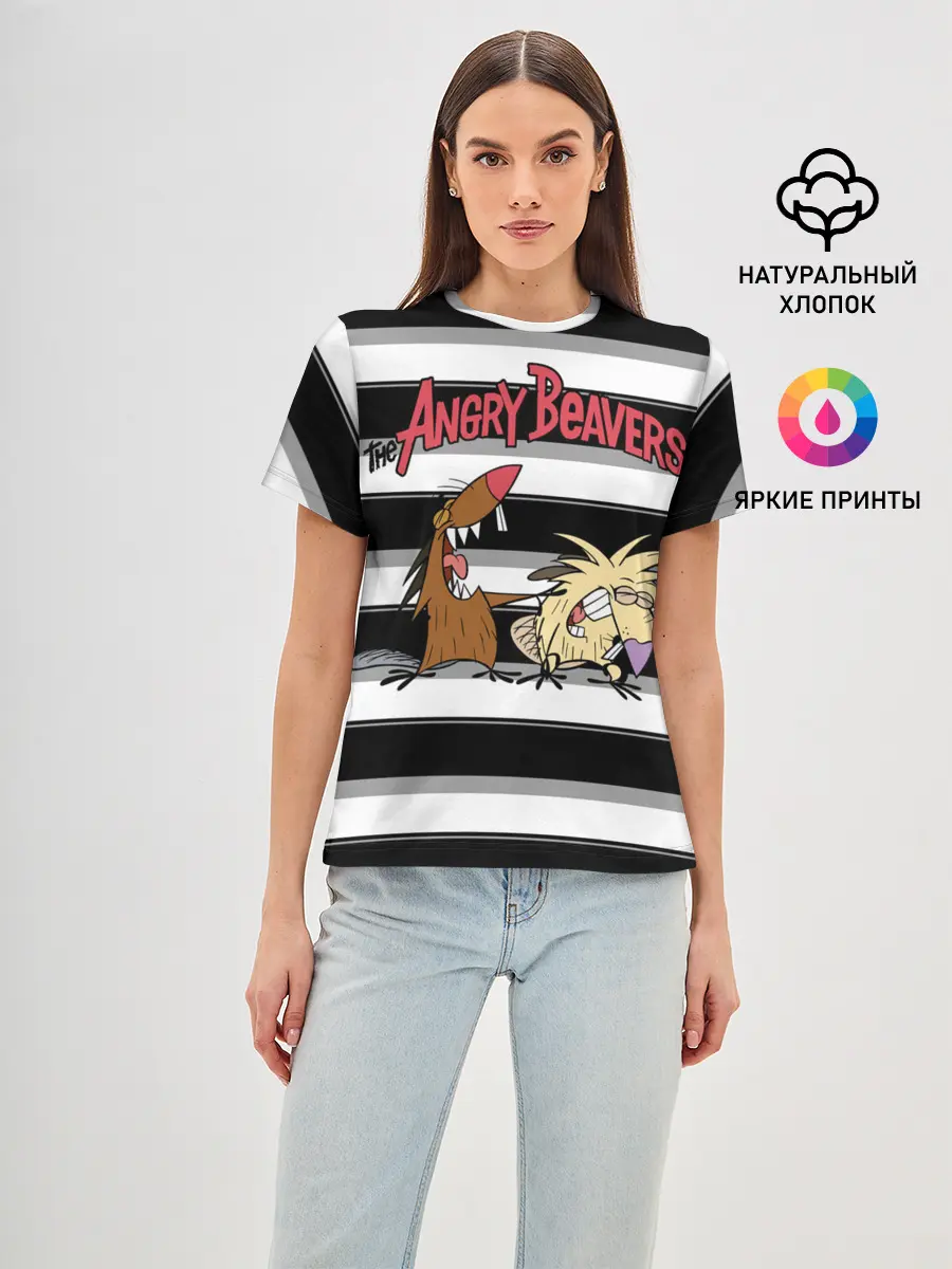 Женская базовая футболка / Крутые Бобры