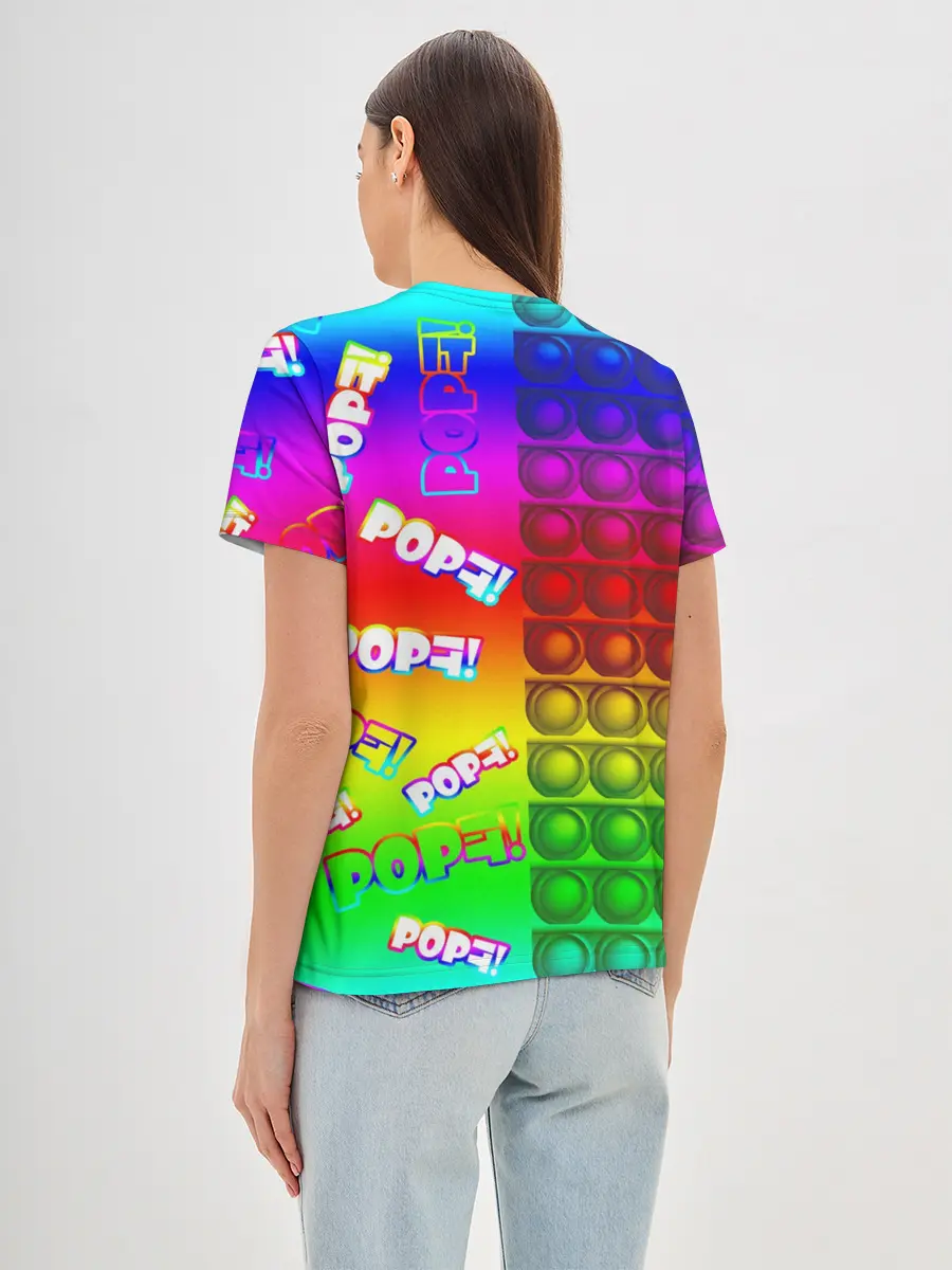 Женская базовая футболка / POP it!