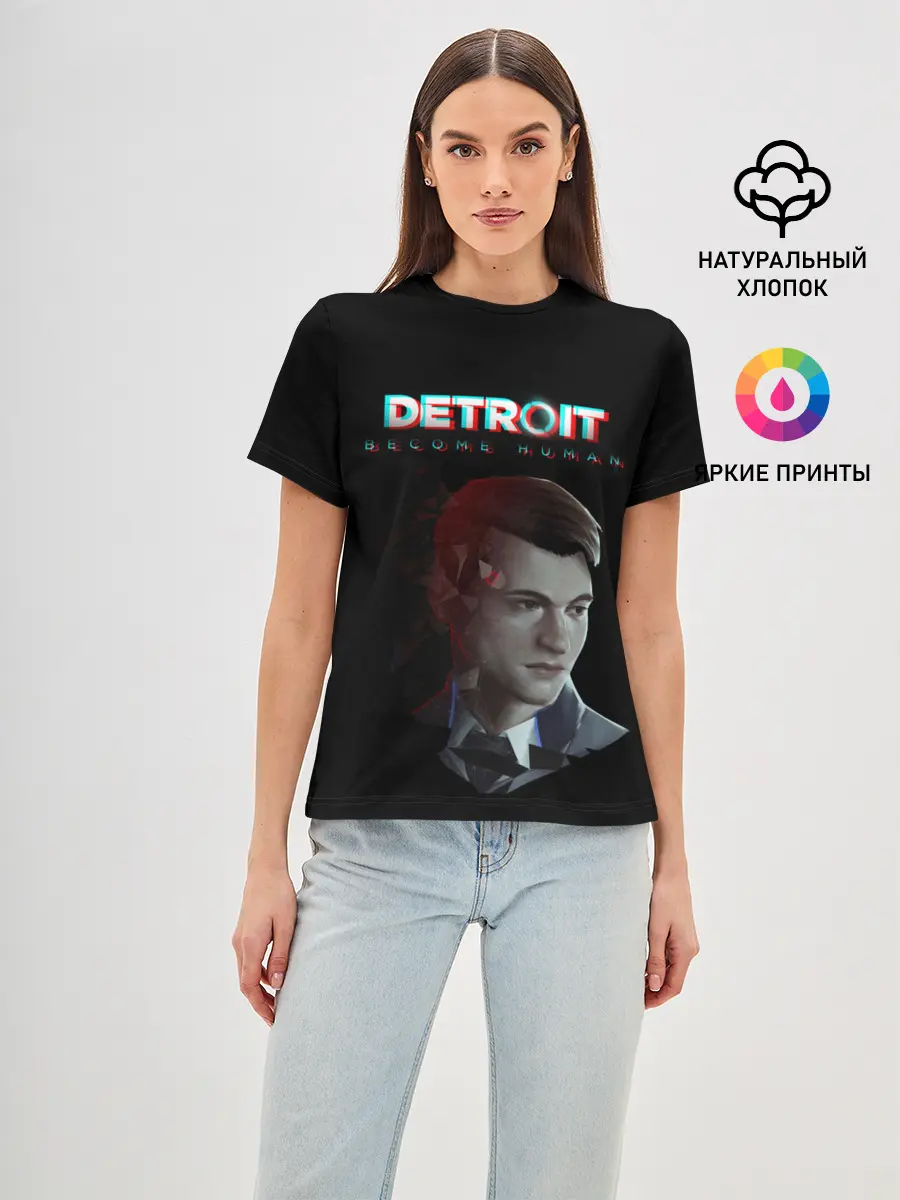 Женская базовая футболка / Detroit: Become Human.