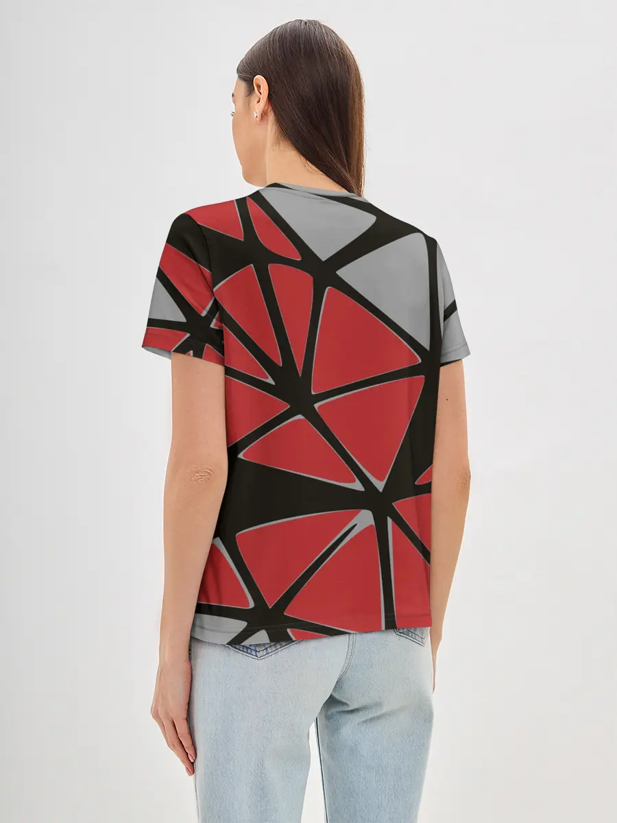 Женская базовая футболка / Треугольники