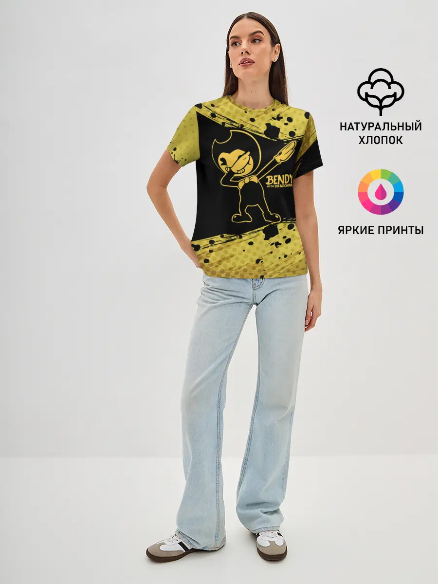 Женская базовая футболка / BENDY AND THE INK MACHINE.