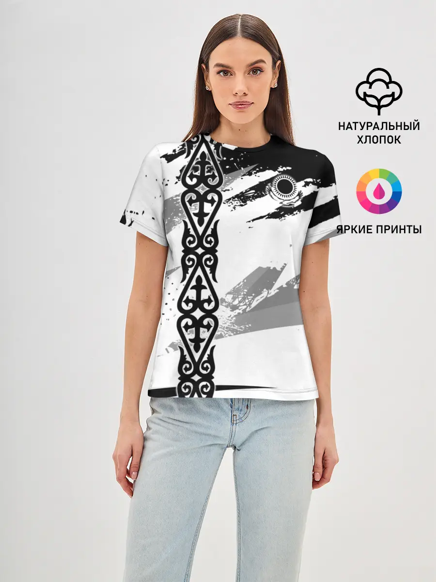 Женская базовая футболка / Форма Казахстан