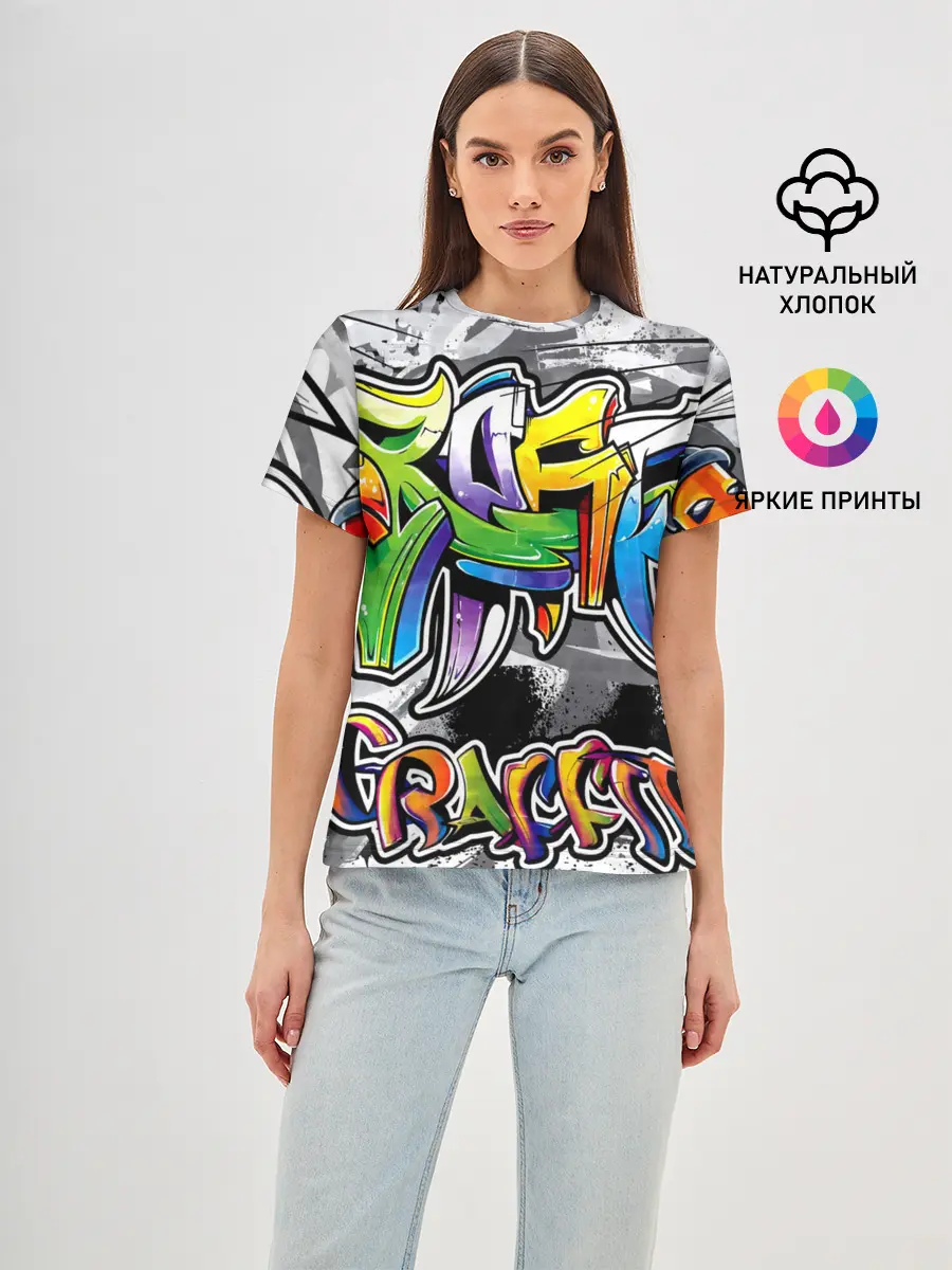 Женская базовая футболка / city street