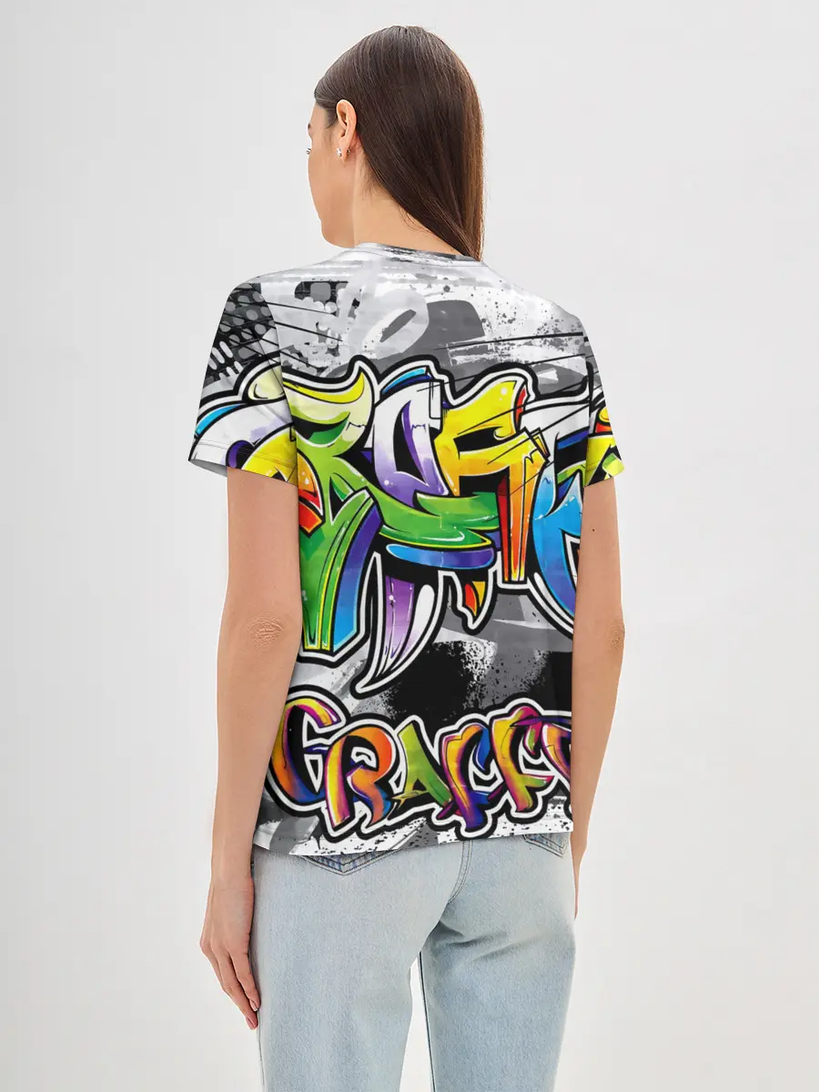 Женская базовая футболка / city street