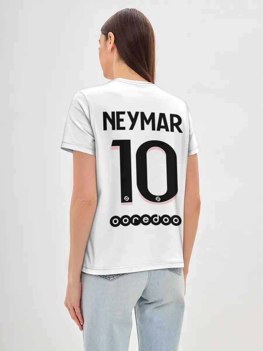 Женская базовая футболка / Неймар ПСЖ гостевая форма 2021/2022