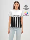 Женская базовая футболка / Juventus | Tee Black and White