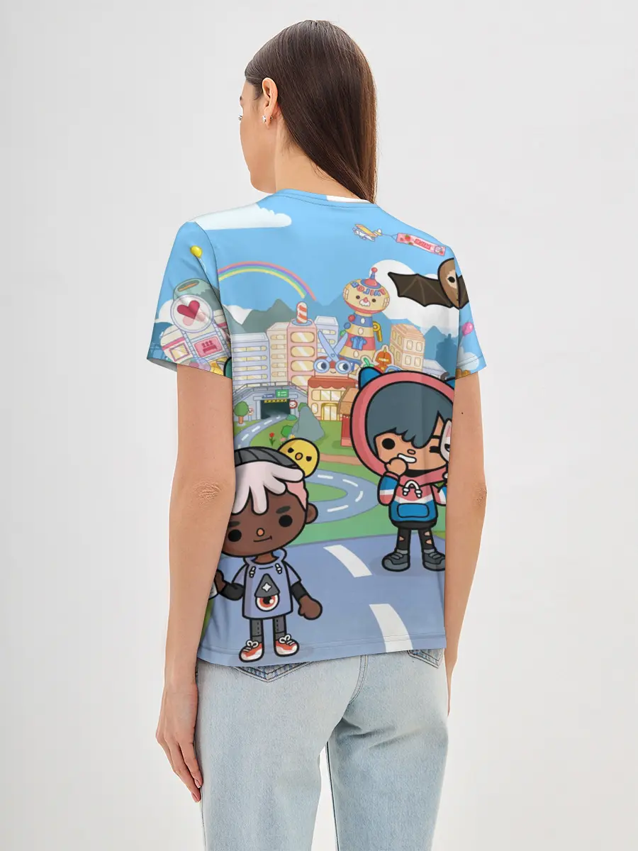 Женская базовая футболка / Toca Boca | Город