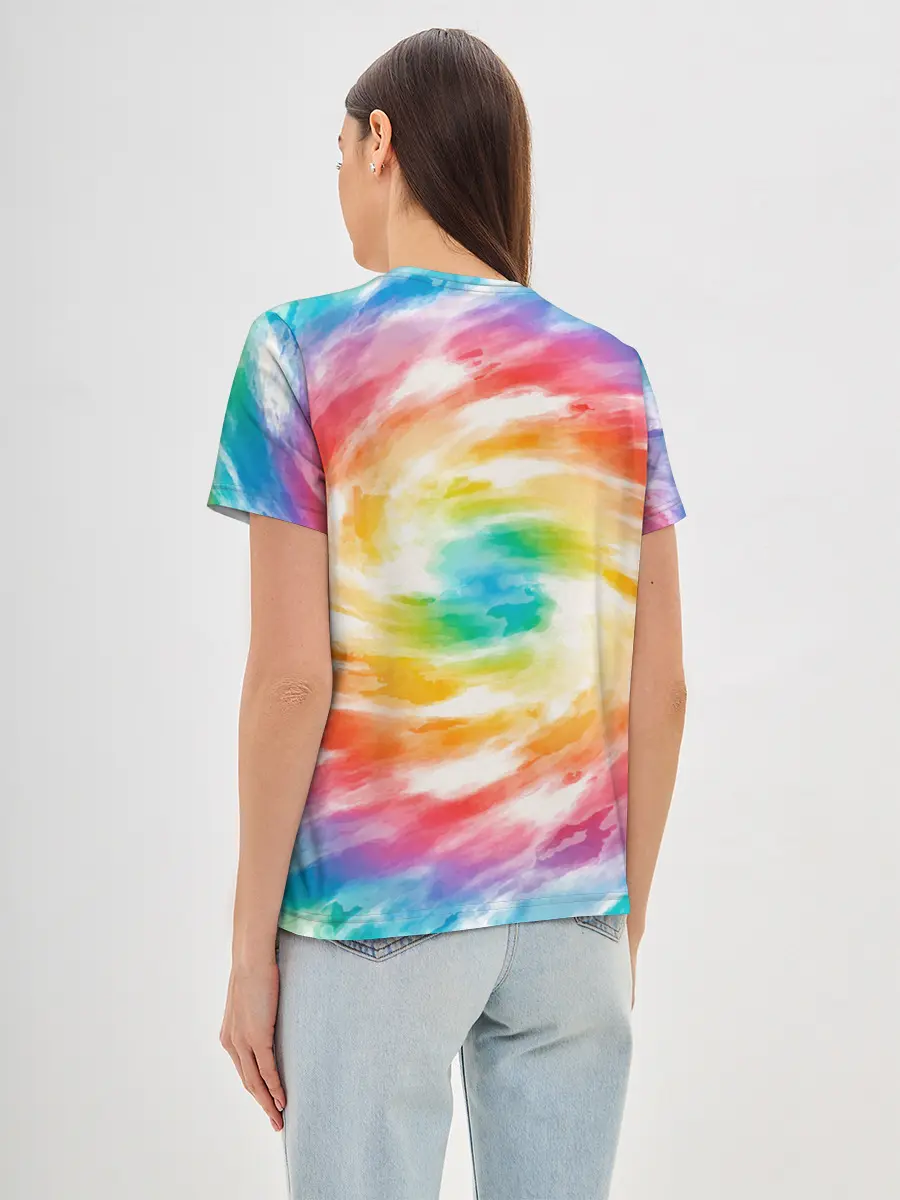 Женская базовая футболка / РАДУЖНЫЙ УРАГАН | HURRICANE