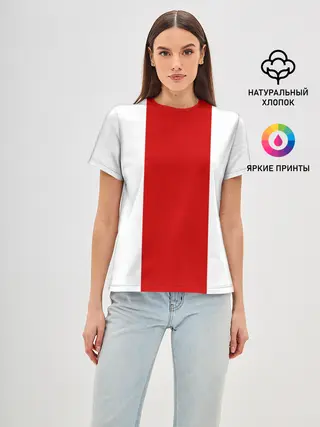 Женская базовая футболка / Флаг Беларуси
