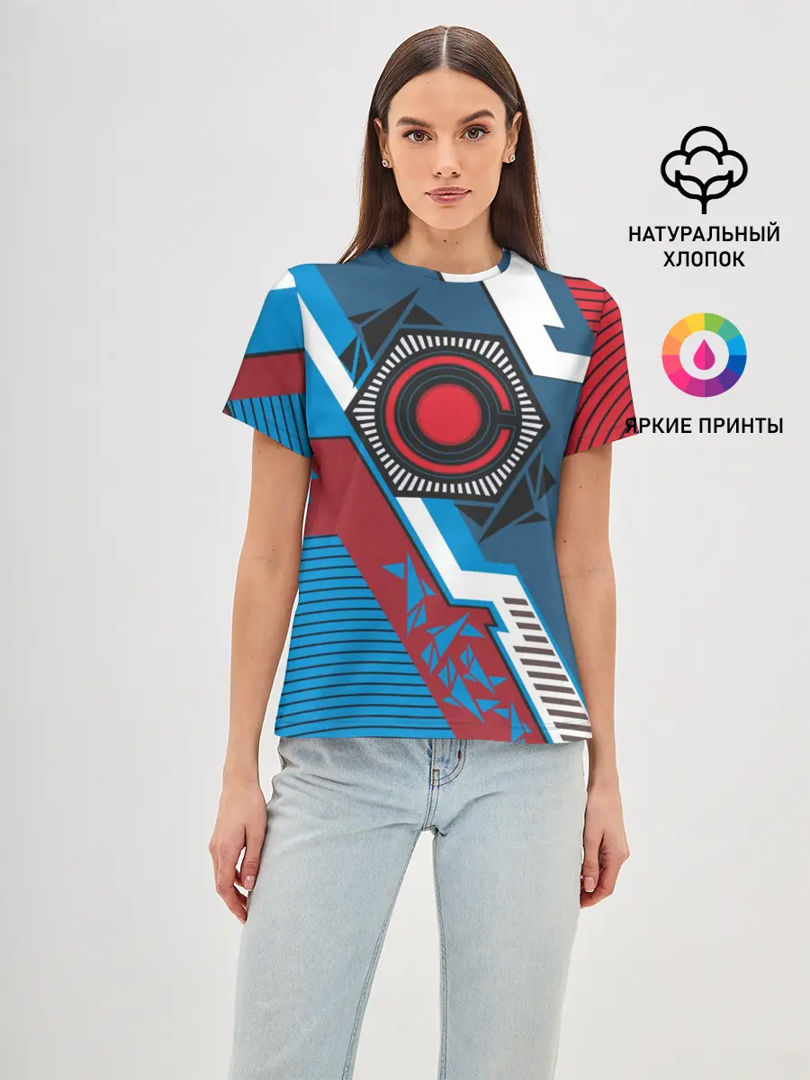 Женская базовая футболка / Cyborg logo