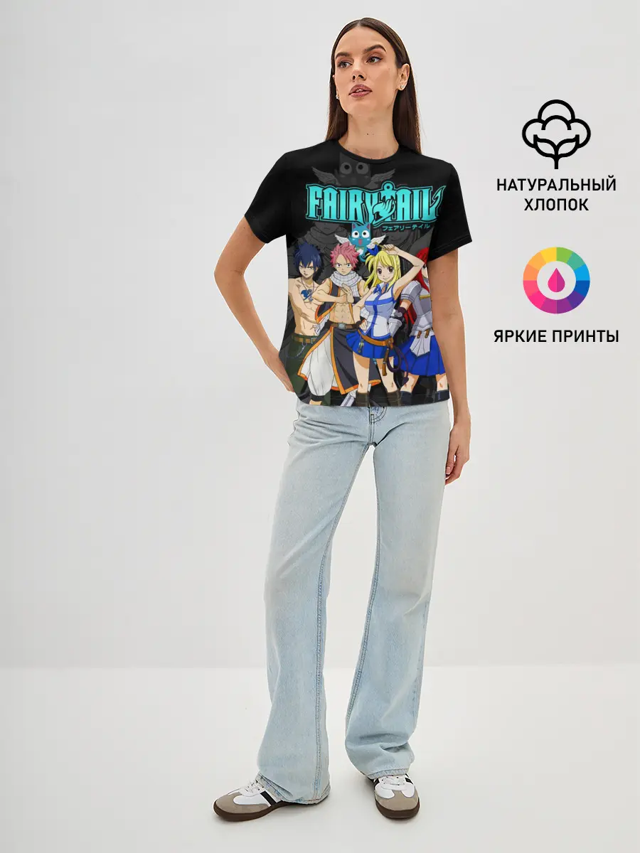 Женская базовая футболка / банда Фейри Тейл