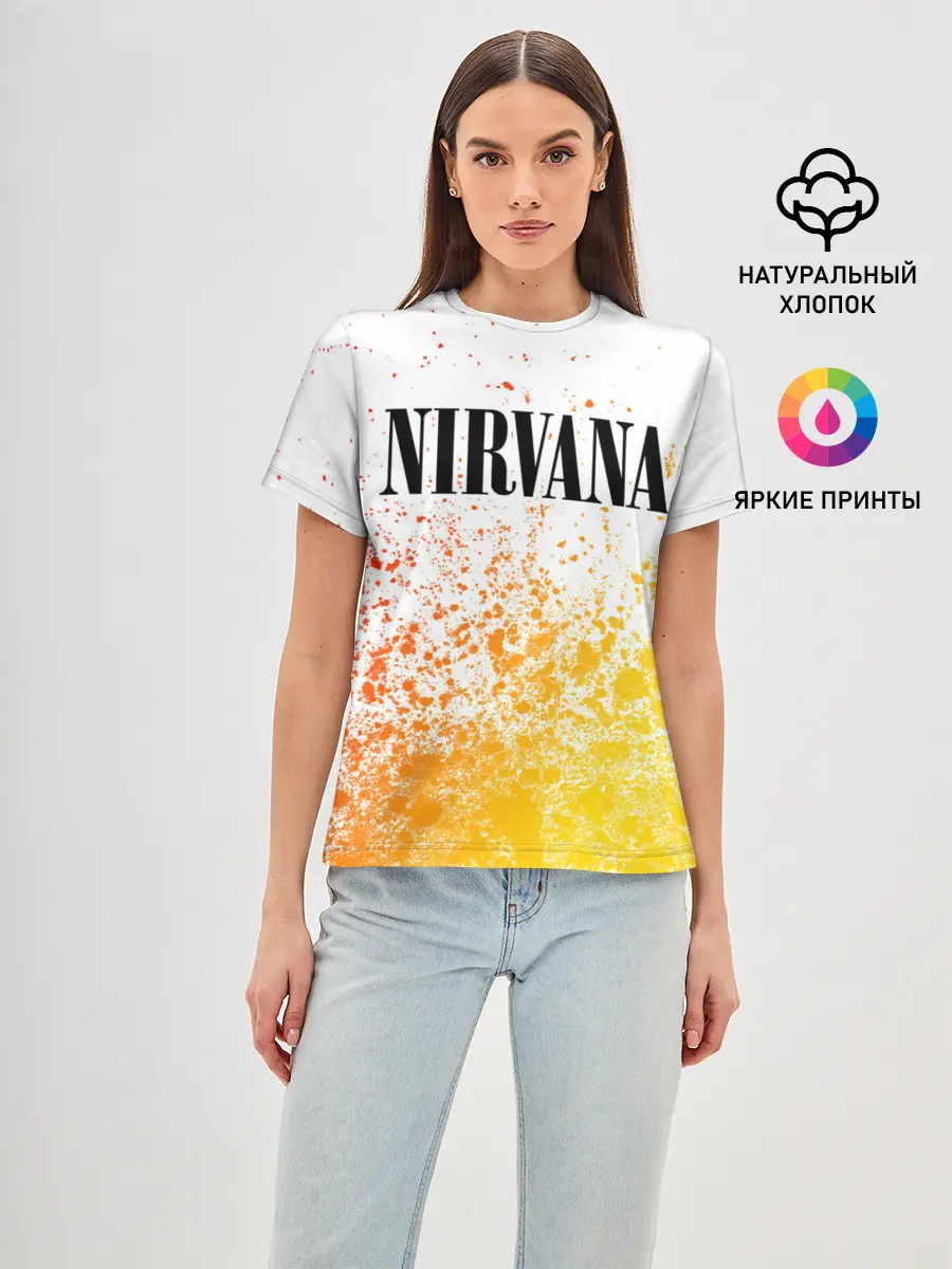 Женская базовая футболка / NIRVANA / НИРВАНА