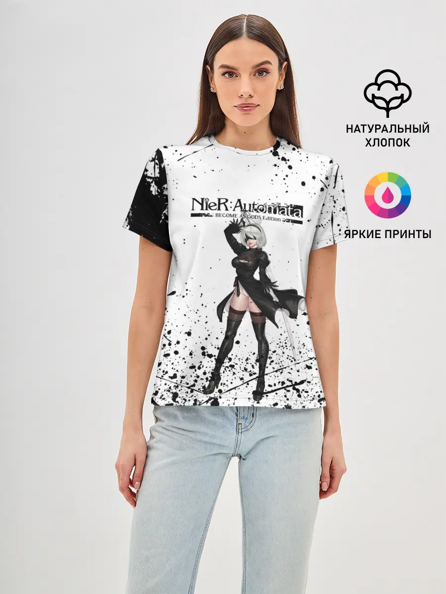 Женская базовая футболка / Nier Automata | YoRHa