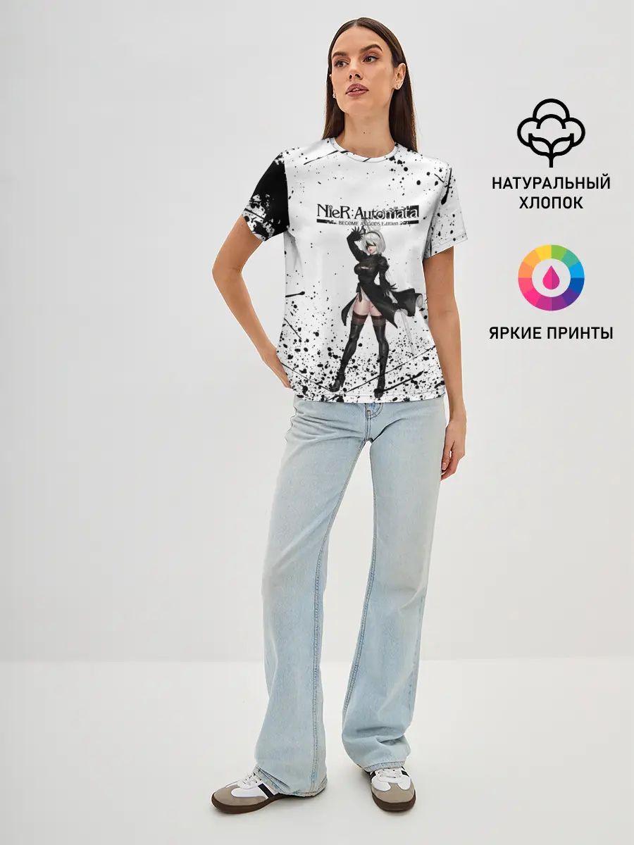 Женская базовая футболка / Nier Automata | YoRHa