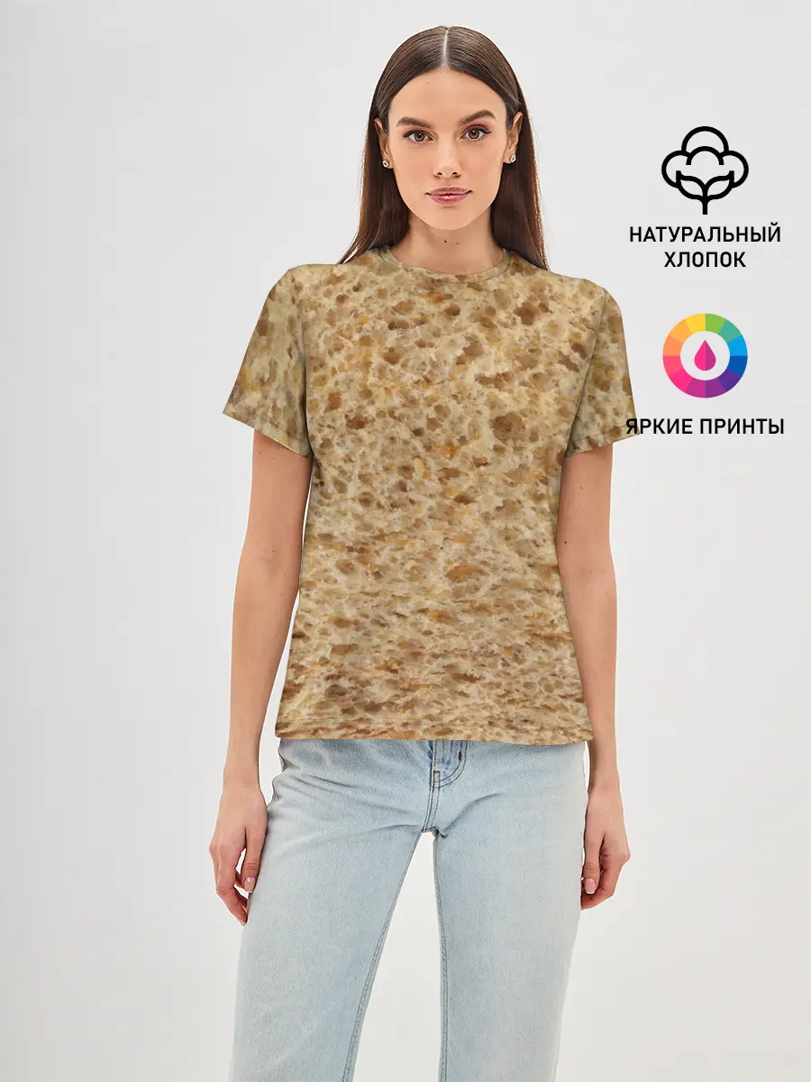 Женская базовая футболка / Хлеб
