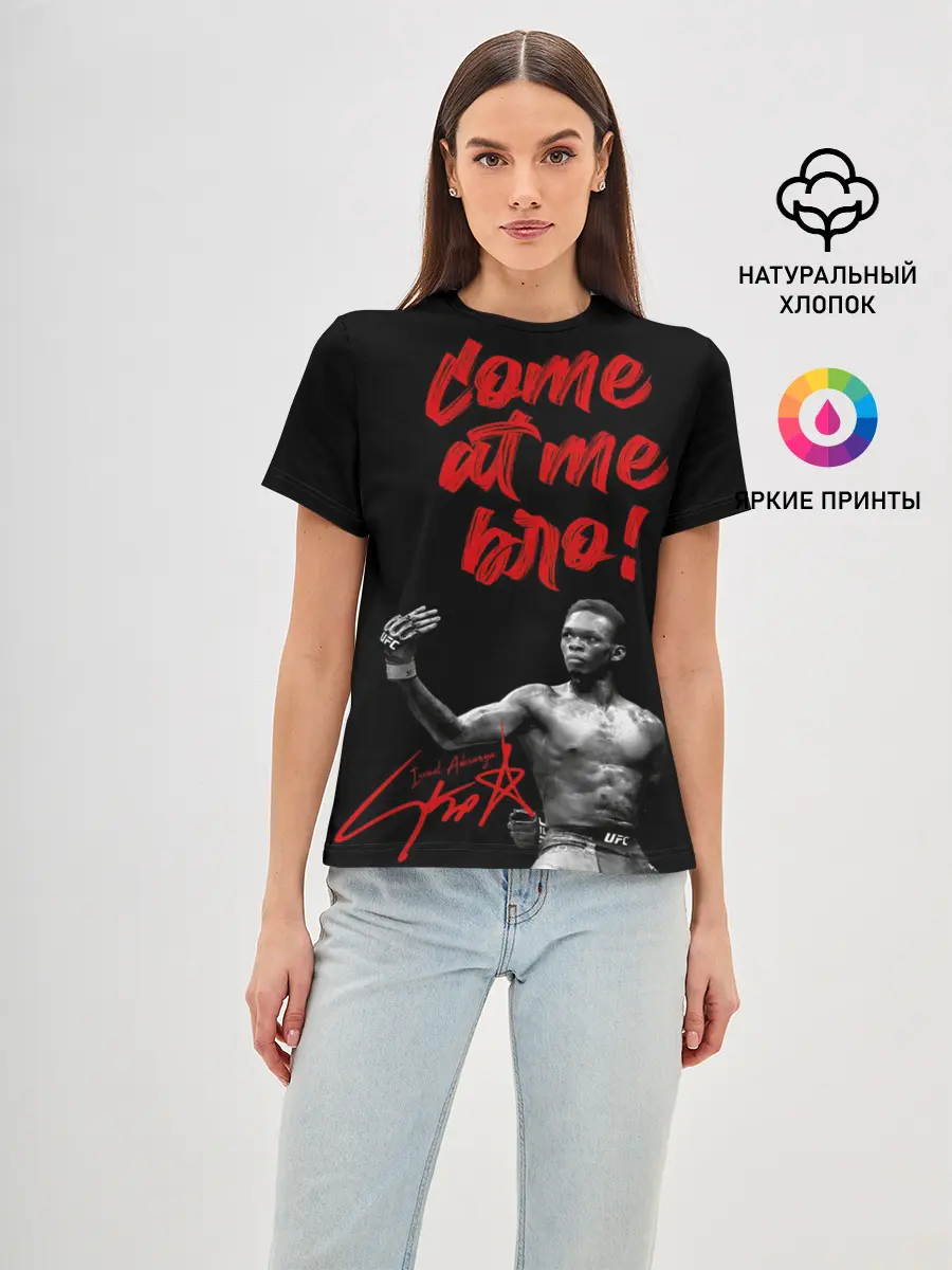 Женская базовая футболка / Israel Adesanya