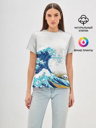 Женская базовая футболка / Japanese wave