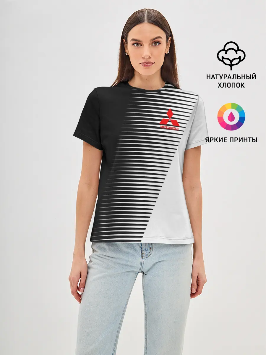 Женская базовая футболка / MITSUBISHI SPORT