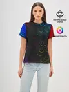 Женская базовая футболка / Rainbow smile