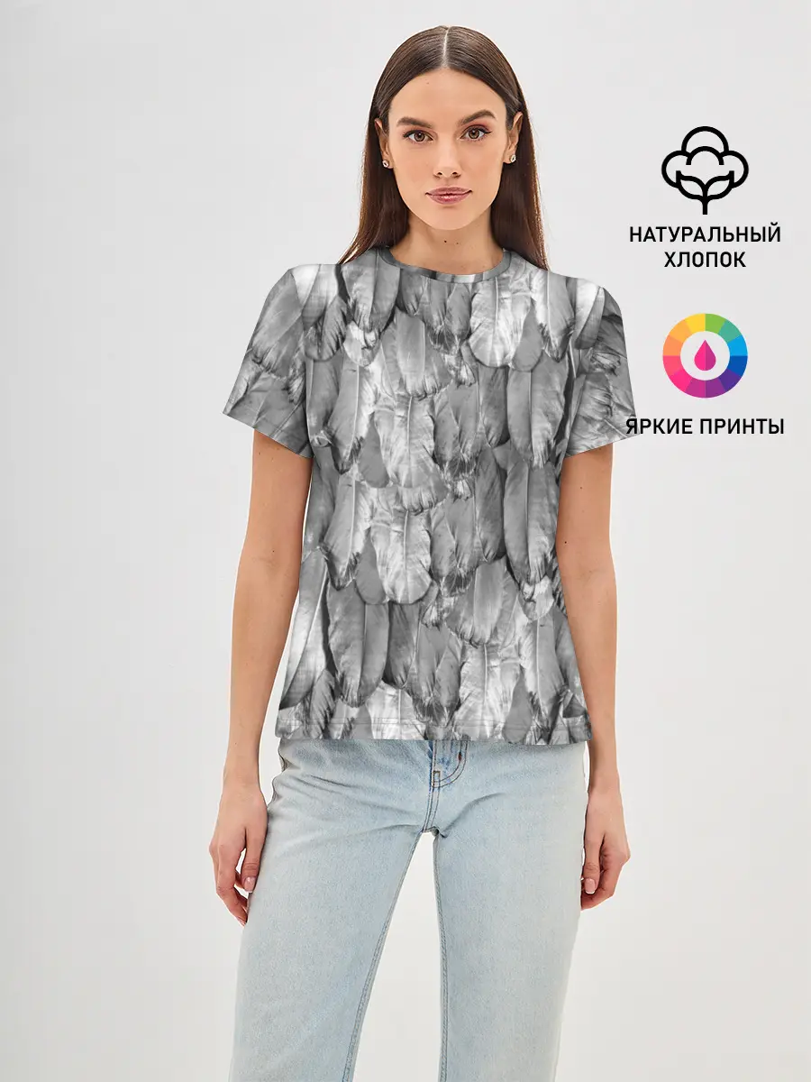 Женская базовая футболка / White Raven