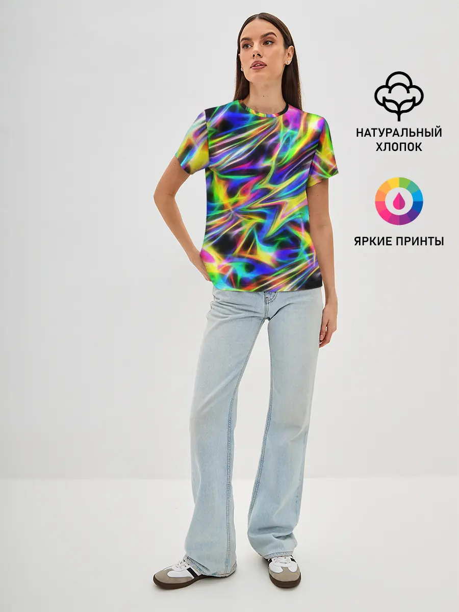 Женская базовая футболка / Космическая хризонтема